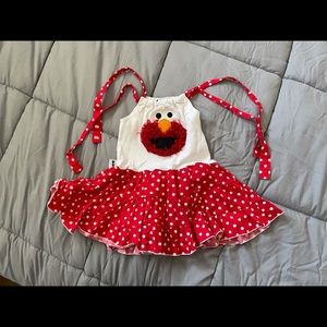 2T Elmo Sesame Street dress 3D